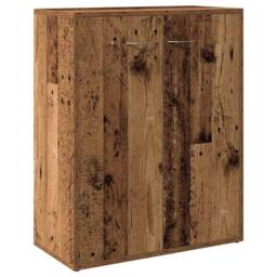Berkfield Home Sideboard Old Wood 60x30x75 cm Engineered Wood in Brown - Size: 60 x 30 x 75 cm - thumbnail 1
