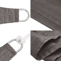 Berkfield Home Sunshade Sail 160 g/m ² Anthracite 3x3 m HDPE in Dark Grey - thumbnail 7
