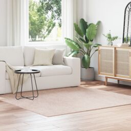Berkfield Home Shaggy Rug with Latex Backing Cream 200x200 cm - Size: Medium - thumbnail 4