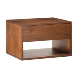 MH London Nightstand Bedside Tables & Cabinets Floating Bedside Table Solid Wood for Bedroom Idris in Walnut - thumbnail 3
