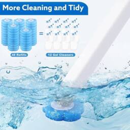 KORVIXA Disposable Toilet Brush & Holder Set in Blue - thumbnail 4