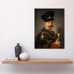 "Artery8 A Polish nobleman Rembrandt van Rijn Wall Art Poster Print - Size: W12"" x H16""" - thumbnail 4