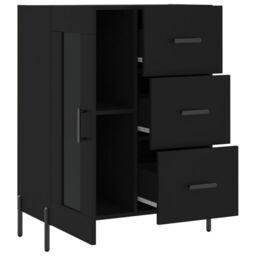 Berkfield Home Sideboard Black 69.5x34x90 cm Engineered Wood - thumbnail 6