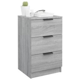 Berkfield Home Modern Bedside Cabinets 2 pcs Grey Sonoma 40x36x65 cm - Size: 40 x 36 x 65 cm - thumbnail 4