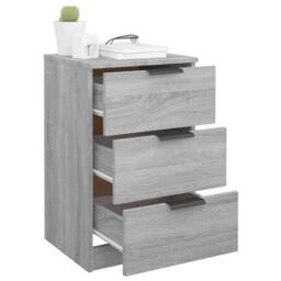 Berkfield Home Modern Bedside Cabinets 2 pcs Grey Sonoma 40x36x65 cm - Size: 40 x 36 x 65 cm - thumbnail 5