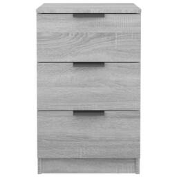 Berkfield Home Modern Bedside Cabinets 2 pcs Grey Sonoma 40x36x65 cm - Size: 40 x 36 x 65 cm - thumbnail 7