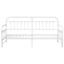 Berkfield Home Daybed Frame with Trundle White 100x190 cm Steel - thumbnail 5