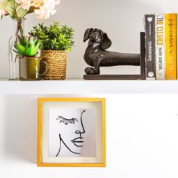 "Nicola Spring 3D Deep Box Photo Frames - 8 x 8"" with 6 x 6"" Mount - White Mount - Pack of 5 in Ivory" - thumbnail 5