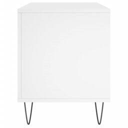 Berkfield Home Record Cabinet White 100x38x48 cm Engineered Wood - Size: 100 x 38 x 48 cm - thumbnail 5