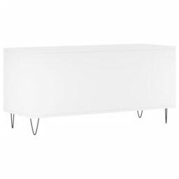 Berkfield Home Record Cabinet White 100x38x48 cm Engineered Wood - Size: 100 x 38 x 48 cm - thumbnail 6