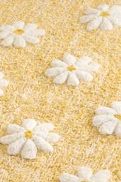 Dreams & Drapes 'Daisy Floral' Woven Slip Resistant Bath Mat in Yellow - thumbnail 3