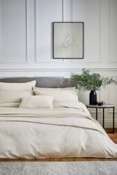 1951 'Andaz' Cotton Pillow Sham in Light Beige - thumbnail 2