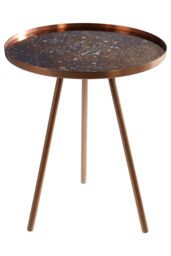 Orsina Elegant Design Side Table, Versatile Use Sidetable By Couch, Easily Maintained Corner Table in Metallic Gold - thumbnail 2