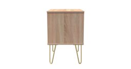 Ready Assembled 2 U Metro 2 Drawer Side Table (Ready Assembled) in Light Oak - thumbnail 2