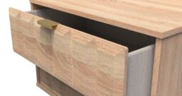 Ready Assembled 2 U Metro 2 Drawer Side Table (Ready Assembled) in Light Oak - thumbnail 5