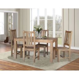 Jaipur Furniture Ltd Dining Table without Chairs - Mango Wood - L90 x W145 x H76 cm - Light Finish in Brown - thumbnail 2