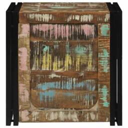 Berkfield Home Storage Chests Multicolor 50 x 50 x 50 cm Solid Reclaim wood - thumbnail 5