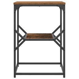 Berkfield Home Side Table Old Wood 41x40x60 cm Engineered Wood in Brown - Size: 41 x 40 x 60 cm - thumbnail 5