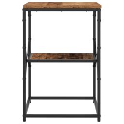 Berkfield Home Side Table Old Wood 41x40x60 cm Engineered Wood in Brown - Size: 41 x 40 x 60 cm - thumbnail 6