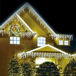 simpa 480 LED / 12M Multi-Action Indoor/Outdoor Icicle Lights in White - thumbnail 2