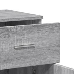 Berkfield Home Sideboards 2 pcs Grey Sonoma 79x38x80 cm Engineered Wood - Size: 79 x 38 x 80 cm - thumbnail 8