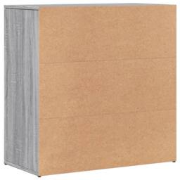 Berkfield Home Sideboards 2 pcs Grey Sonoma 79x38x80 cm Engineered Wood - Size: 79 x 38 x 80 cm - thumbnail 7
