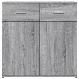 Berkfield Home Sideboards 2 pcs Grey Sonoma 79x38x80 cm Engineered Wood - Size: 79 x 38 x 80 cm - thumbnail 5