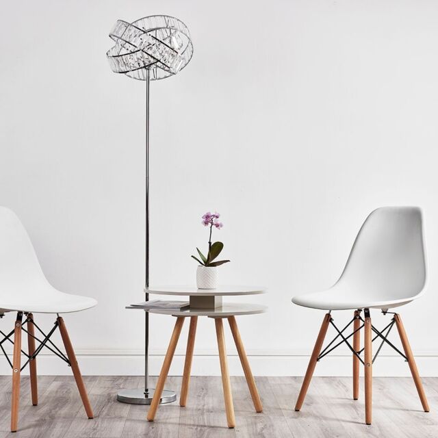 ValueLights Hudson Silver Floor Lamp - image 1