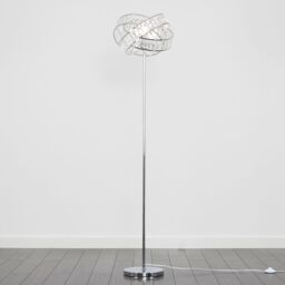 ValueLights Hudson Silver Floor Lamp - thumbnail 3
