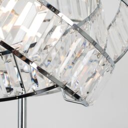 ValueLights Hudson Silver Floor Lamp - thumbnail 4