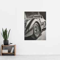 "Artery8 Hyper Realism Pencil Drawing Sports Car Graphic Gift For Him Extra Large XL Wall Art Poster Print - Size: W24"" x H32""" - thumbnail 4