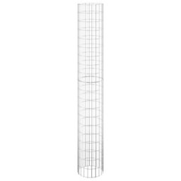 Berkfield Home Circular Gabion Raised Beds 3 pcs Galvanised Steel Ã˜30x200 cm in Silver - Size: 30x200 cm - thumbnail 3