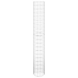 Berkfield Home Circular Gabion Raised Beds 3 pcs Galvanised Steel Ã˜30x200 cm in Silver - Size: 30x200 cm - thumbnail 4
