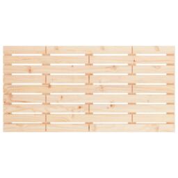 Berkfield Home Wall Headboard 146x3x63 cm Solid Wood Pine in Brown - Size: 146 x 3 x 63 cm - thumbnail 4