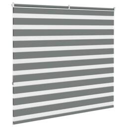 Berkfield Home Elegant Zebra Blind Dark Grey 155x150 cm Fabric Width 150.9 cm Po - thumbnail 4