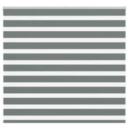 Berkfield Home Elegant Zebra Blind Dark Grey 155x150 cm Fabric Width 150.9 cm Po - thumbnail 2
