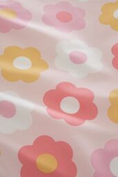 Catherine Lansfield 'Retro Daisy' Fitted Sheet in Pink - Size: Double - thumbnail 2