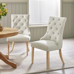 FurnitureboxUK Padstow Wooden Extending Dining Table & 6 Belgravia Chairs in Light Oak - Size: 6 Person - thumbnail 7