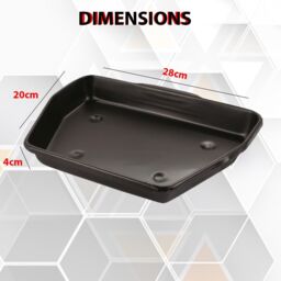Almineez Traditional Ash Pan - 28cm Wide Fire Grates Fire Pit Fireplace in Black - thumbnail 6