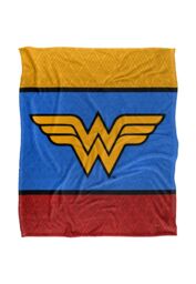 Wonder Woman Tri-Color Silky Touch Super Soft Throw Blanket 152 X 127 cm in White - thumbnail 1