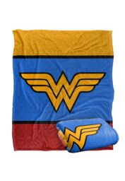Wonder Woman Tri-Color Silky Touch Super Soft Throw Blanket 152 X 127 cm in White - thumbnail 2