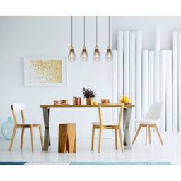 Netlighting Fanni Bar Pendant Ceiling Light Matt Black Smoke Glass Shade 4x E27 - thumbnail 5