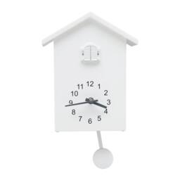 Havendro Modern Cuckoo Clock Bird Wall Clock House Quartz Decor White - thumbnail 1