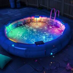 Obasyhig Solar LED Underwater Pool Light in Blue - thumbnail 4