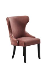 Set of 4 'Mayfair Velvet Dining Chairs' Upholstered Dining Room Chairs - thumbnail 3