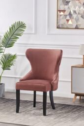 Set of 4 'Mayfair Velvet Dining Chairs' Upholstered Dining Room Chairs - thumbnail 4