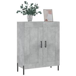Berkfield Home Sideboard Concrete Grey 69.5x34x90 cm Engineered Wood - thumbnail 3