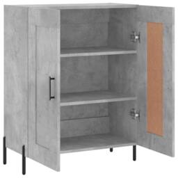 Berkfield Home Sideboard Concrete Grey 69.5x34x90 cm Engineered Wood - thumbnail 6