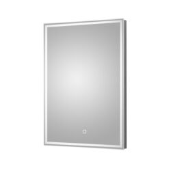 Balterley Rectangular LED Touch Sensor Mirror with Demister 700x500mm - Chrome in Silver