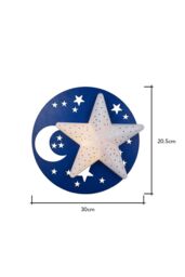 BHS Lighting Glow Star Wall Light in Blue - thumbnail 5